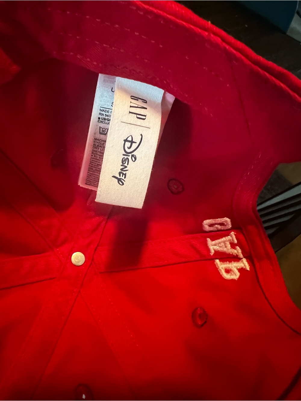 GAP Red Minnie Mouse Baseball Cap - Picture 6 of 7